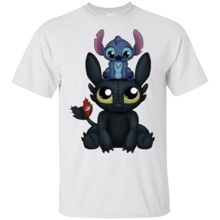 Toothless and Stitch - Toothless TShirt - Stitch Tshirt - How to Train Your Dragon - Toothless Dragon - Stitch Shirt - Toothless Shirt