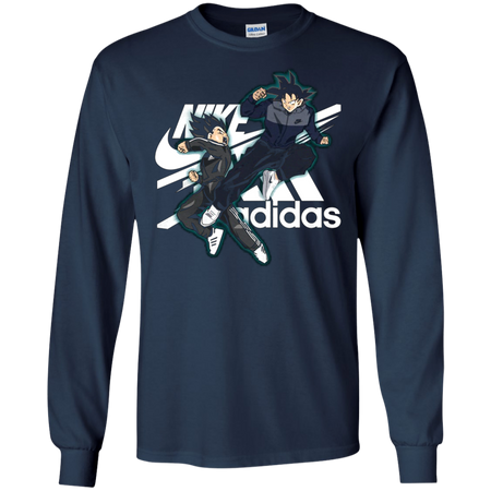 Vegeta Nike and Goku Adidas T shirt