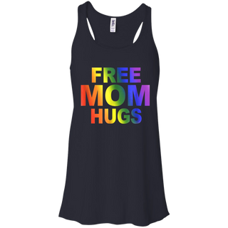 Free Mom Hugs Shirt Rainbow Gay Pride Racerback Tank