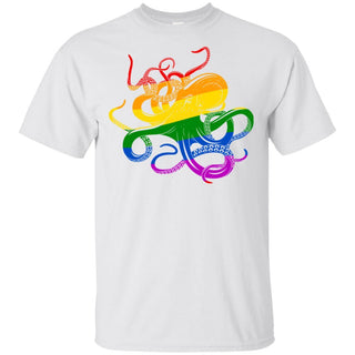 Rainbow Octopus LGBT Pride Month T-Shirt HT206