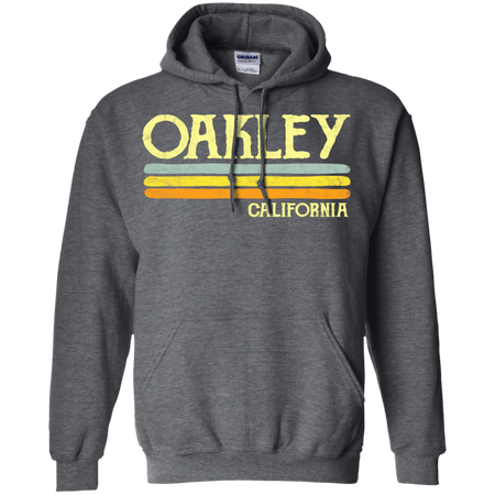 Vintage Oakley California CA Shirt G185 Gildan Pullover Hoodie 8 oz