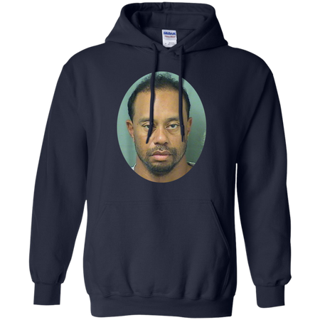 Tiger Woods Mugshot Shirt G185 Gildan Pullover Hoodie 8 oz