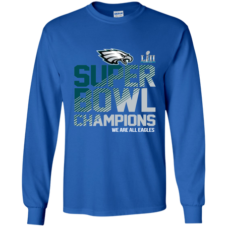 NFL Philadelphia Eagles Charcoal Super Bowl LII Champions T shirt
