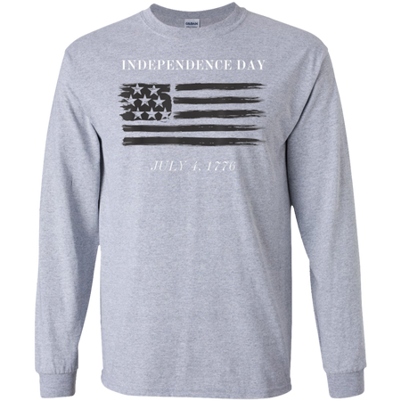 Independence Day Shirt G240 Gildan LS Ultra Cotton T-Shirt