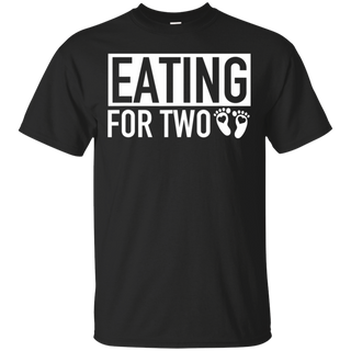 Eating for Two Matching Pregnancy Baby Coming Soon Shirt G200 Gildan Ultra Cotton T Shirt