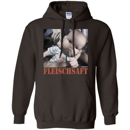 Fleischsaft Baby Crispy Wanted Shirt G185 Gildan Pullover Hoodie 8 oz