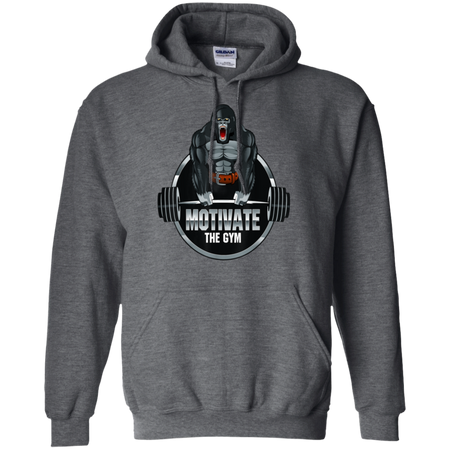 Motivate The Gym Gorilla Deadlift Strength Workout Shirt G185 Gildan Pullover Hoodie 8 oz