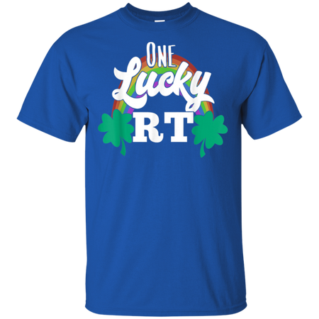 One Lucky RT Respiratory Therapist St Patricks Day Shirt G200 Gildan Ultra Cotton T Shirt