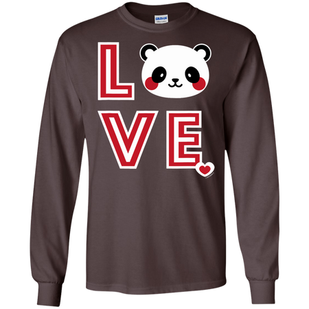 Panda Love Shirt G240 Gildan LS Ultra Cotton T Shirt