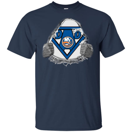 Dad Superman Fan Of NY Islanders Hockey T-Shirt VA06