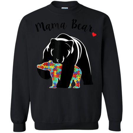 Unisex Mama Bear With Color Baby For Mather s Day Shirt G180 Gildan Crewneck Pullover Sweatshirt 8 oz