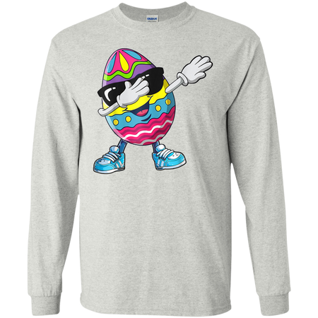 Dabbing Easter Egg Shirt G240 Gildan LS Ultra Cotton T Shirt