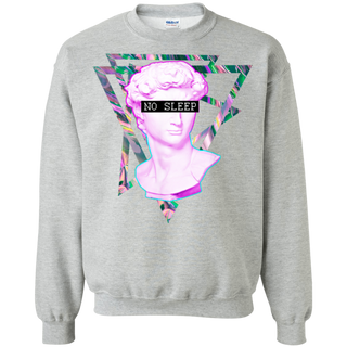 No Sleep Vaporwave Aesthethic Retro 80's Shirt G180 Gildan Crewneck Pullover Sweatshirt  8 oz.