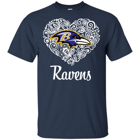 Baltimore Ravens Lace Heart Shirts