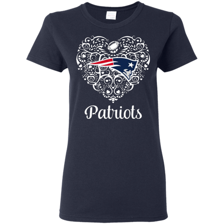 New England Patriots Lace Heart Shirts