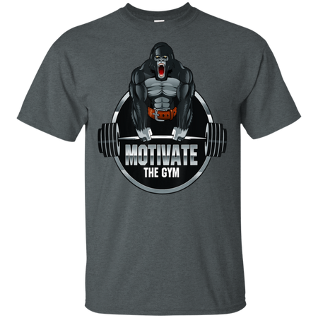 Motivate The Gym Gorilla Deadlift Strength Workout Shirt G200 Gildan Ultra Cotton T Shirt