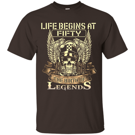 Life begins at fifty 1968 The birth of legends T shirt