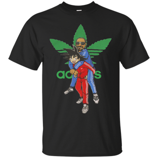 Goku and Snoop Dogg Adidas Cannabis T Shirt