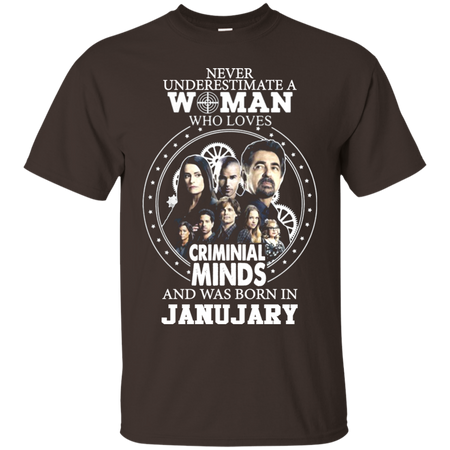 A Woman Who Loves Criminal Minds And was Born in January T shirt