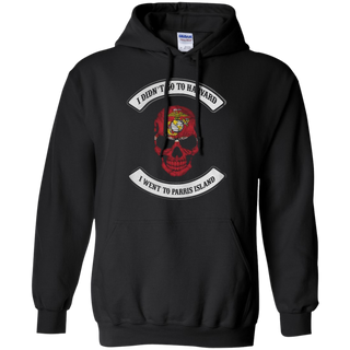 I didn t go to Harvard I went to parris island Hoodie