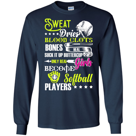Only Real Girls Become Softball Players T Shirt