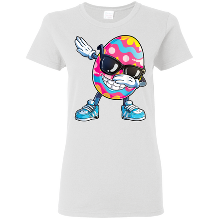 Dabbing Easter Egg Boys Kids Girls Hunter Hunting Shirt G500L Gildan Ladies' 5.3 oz. T-Shirt