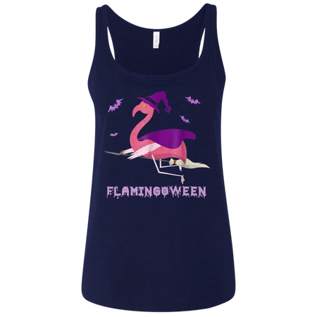 Flamingoween Funny Flamingo Halloween Ladies' Relaxed Jersey Tank