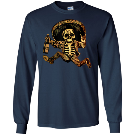 MIAPRINTSPRO Skull Say Hi For Men Shirt G240 Gildan LS Ultra Cotton T Shirt