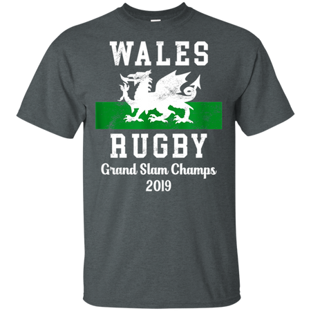 Wales Rugby Wales Shirt - Grand Slam Champs Shirt G200 Gildan Ultra Cotton T-Shirt