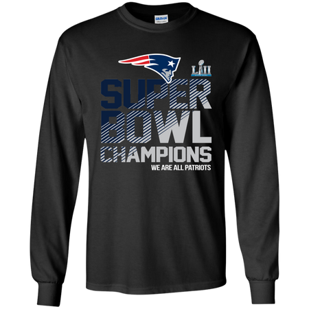 NFL New England Patriots Charcoal Super Bowl LII Champions T shirt