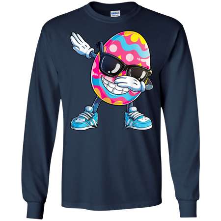 Dabbing Easter Egg Boys Kids Girls Hunter Hunting Shirt G240 Gildan LS Ultra Cotton T-Shirt
