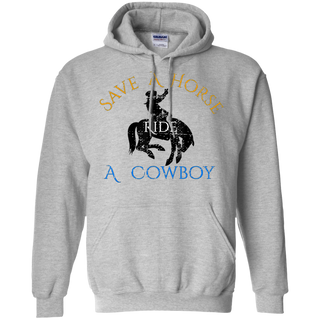 Save Horse Ride Cowboy Shirt G185 Gildan Pullover Hoodie 8 oz