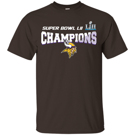 Super Bowl LII Champions NFL 2018 Minnesota Vikings T shirt