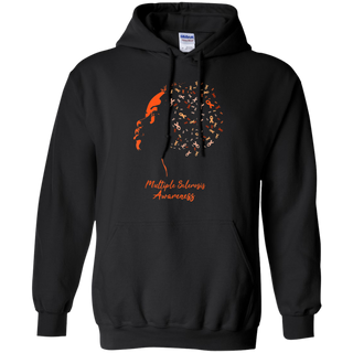 Multiple Sclerosis Awareness Girl Shirt G185 Gildan Pullover Hoodie 8 oz.