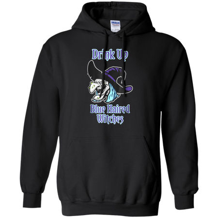 We Wear Halloween Drink Up Blue Haired Witches TShirt Witch Hoodie