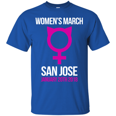 Womens March Pussyhat San Jose January 20th 2018 T shirt
