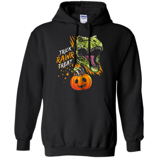 Trick Rawr Treat Halloween Trex Dinosaur Pumpkin Hoodie