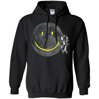 Astronaut Make A Smile On The Moon Shirt G185 Gildan Pullover Hoodie 8 oz