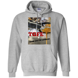 TGFE Thank God For Espresso Shirt G185 Gildan Pullover Hoodie 8 oz.