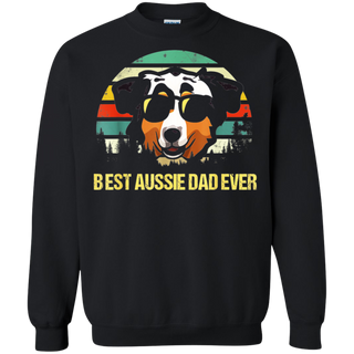 Vintage Best Aussie Dad Ever Papa Daddy Father Grandpa Shirt G180 Gildan Crewneck Pullover Sweatshirt 8 oz