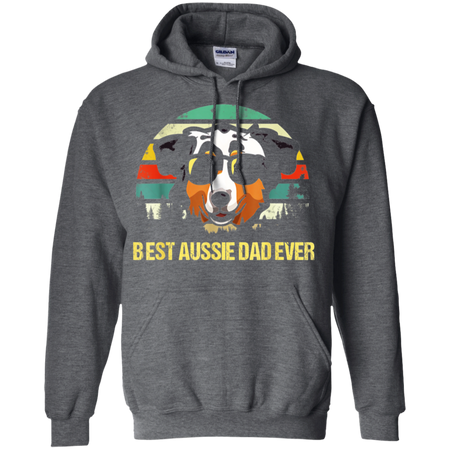 Vintage Best Aussie Dad Ever Papa Daddy Father Grandpa Shirt G185 Gildan Pullover Hoodie 8 oz