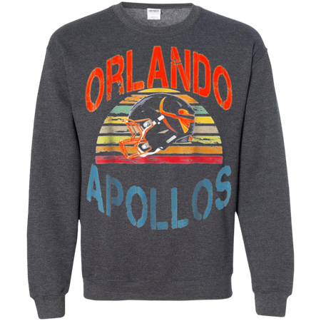 Vintage Orlando Football Apollos Shirt For Fans G180 Gildan Crewneck Pullover Sweatshirt 8 oz