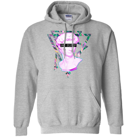 No Sleep Vaporwave Aesthethic Retro 80's Shirt G185 Gildan Pullover Hoodie 8 oz.