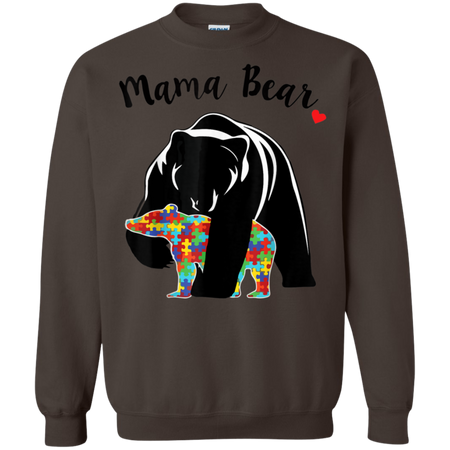 Unisex Mama Bear With Color Baby For Mather s Day Shirt G180 Gildan Crewneck Pullover Sweatshirt 8 oz