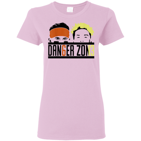 Danger Zone Mayfield Browns Football Shirt G500L Gildan Ladies' 5.3 oz. T-Shirt