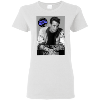 Luke Perry 1966 2019 Thanks For The Momories Shirt G500L Gildan Ladies 5 3 oz T Shirt