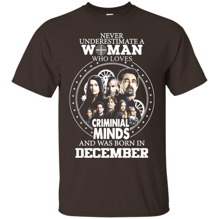 A Woman Who Loves Criminal Minds And was Born in December T shirt