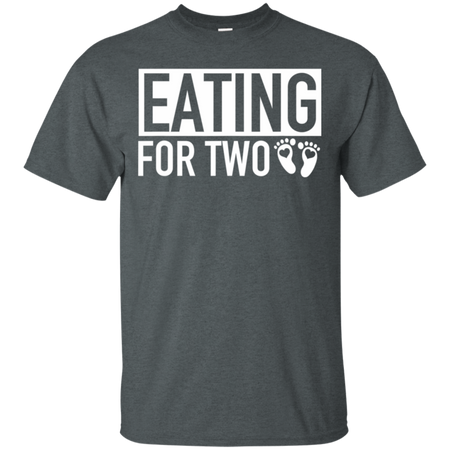 Eating for Two Matching Pregnancy Baby Coming Soon Shirt G200 Gildan Ultra Cotton T Shirt