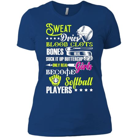 Only Real Girls Become Softball Players T Shirt