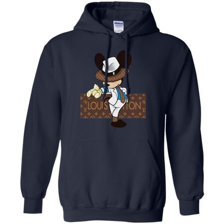 Louis Vuitton Mickey Mouse Shirt G185 Gildan Pullover Hoodie 8 oz